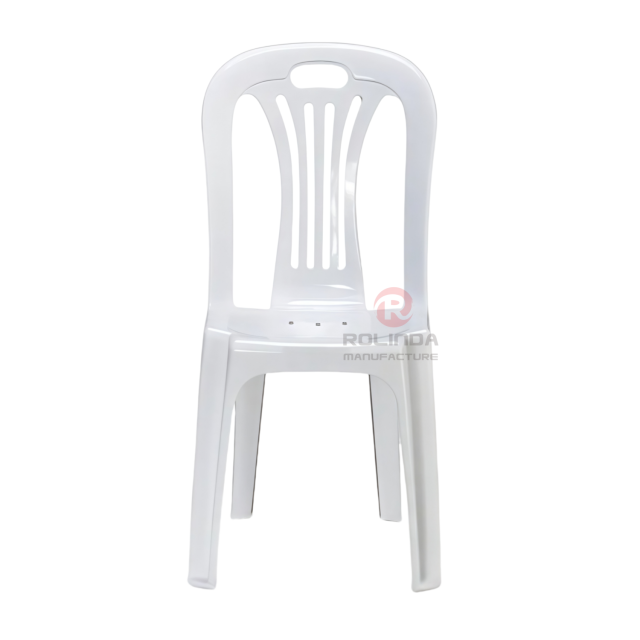 White modern portable garden beach outdoor stackable PP plastic chair