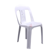 Outdoor garden beach chair armless stackable with backrests PP plastic chair
