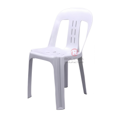 Outdoor garden beach chair armless stackable with backrests PP plastic chair