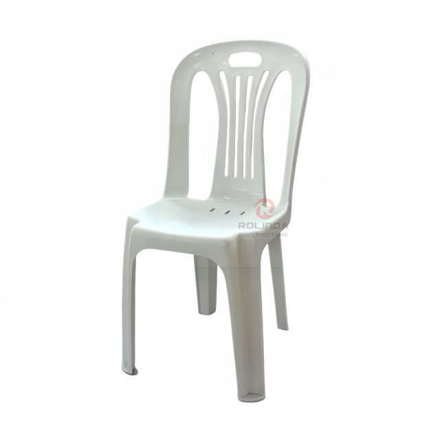 White modern portable garden beach outdoor stackable PP plastic chair