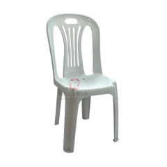 White modern portable garden beach outdoor stackable PP plastic chair