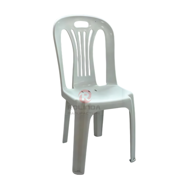 White modern portable garden beach outdoor stackable PP plastic chair