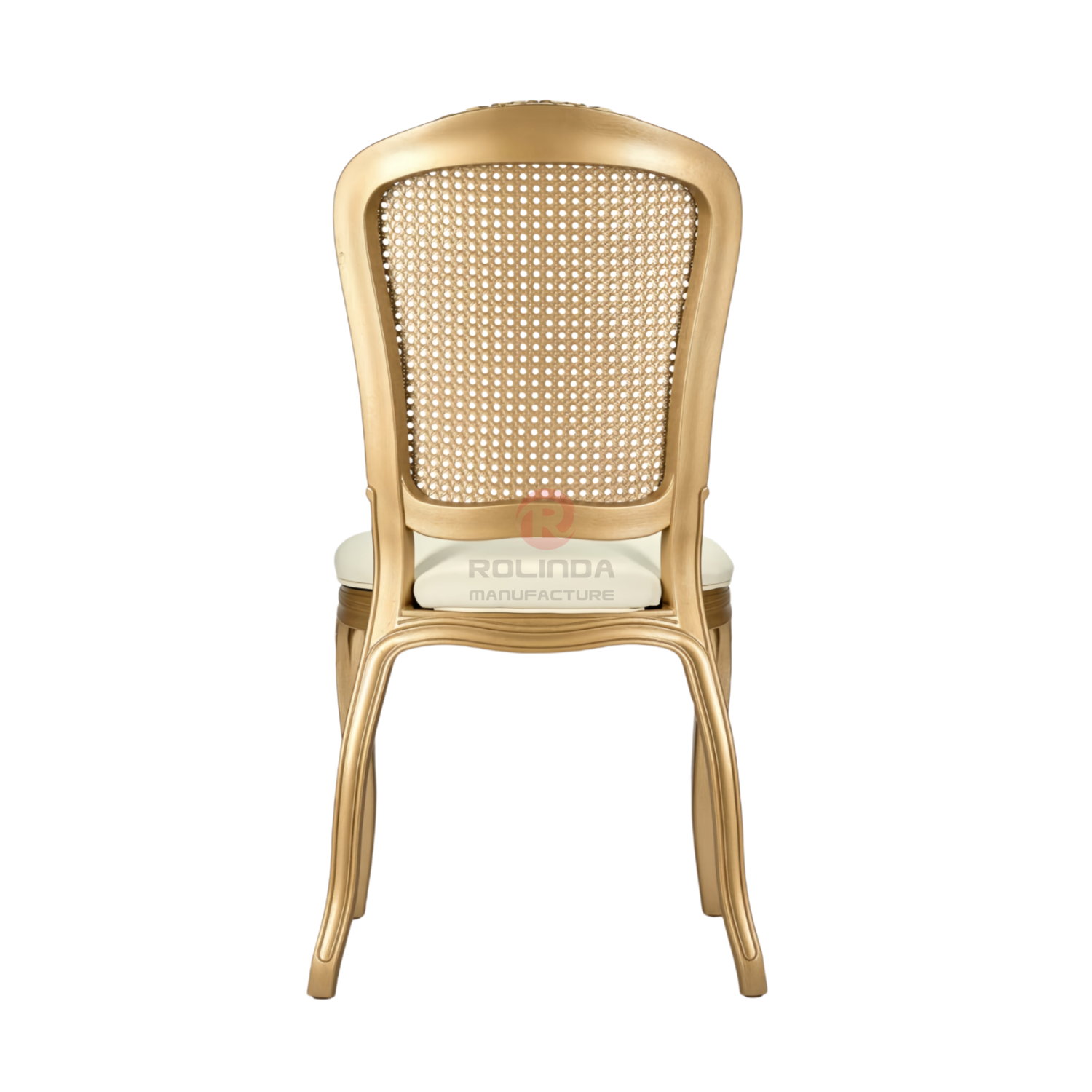 Golden Royal Banquet Hotel Restaurant soft cushions high backrests stainless steel chairs