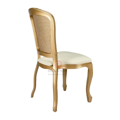 Golden Royal Banquet Hotel Restaurant soft cushions high backrests stainless steel chairs