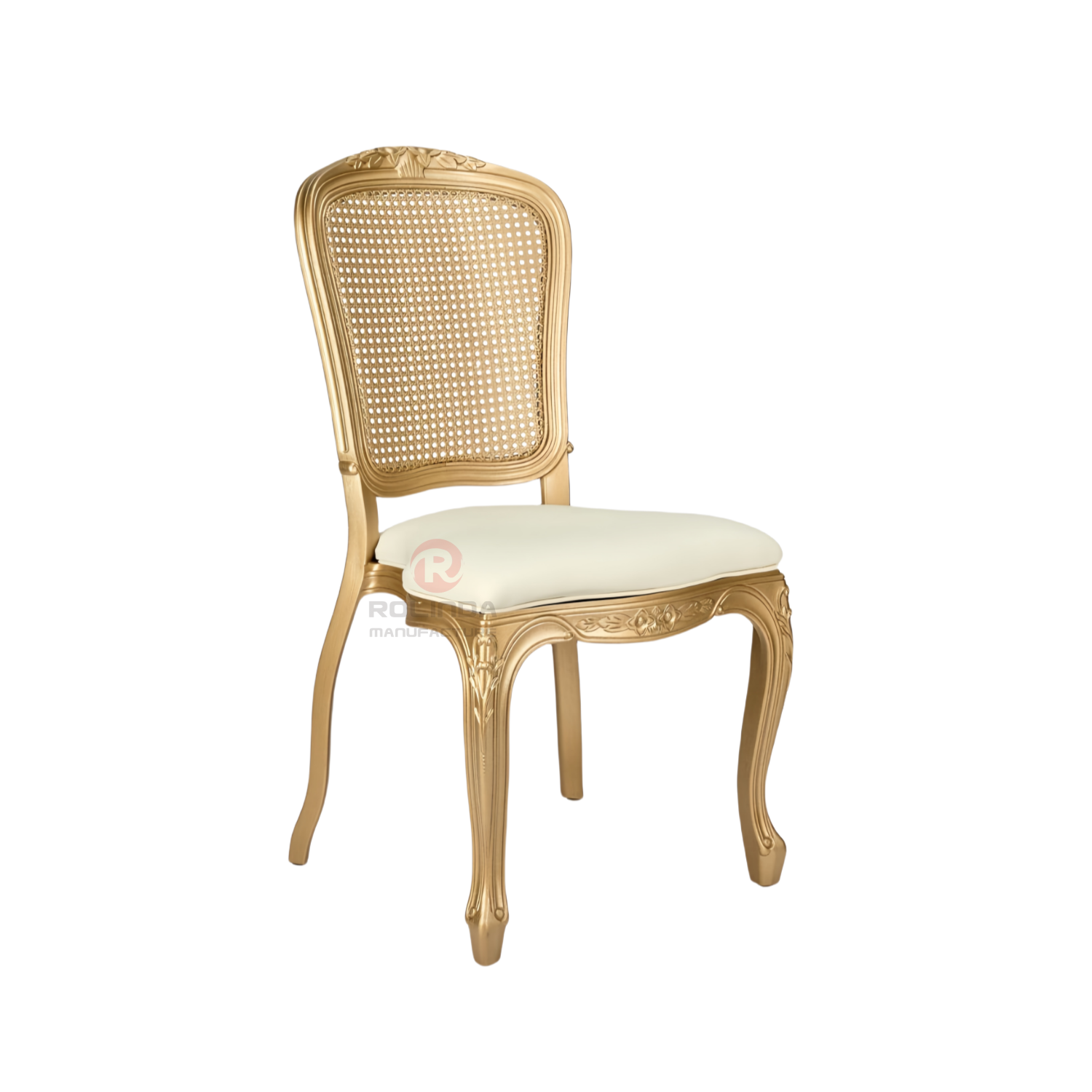 Golden Royal Banquet Hotel Restaurant soft cushions high backrests stainless steel chairs