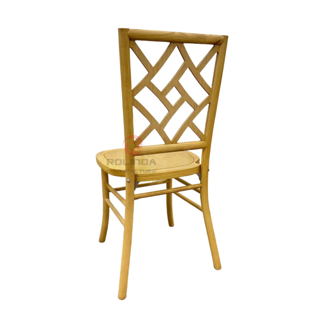 PP living room banquet wood-grain imitation wood color Brooklyn Mosaic backrest chair