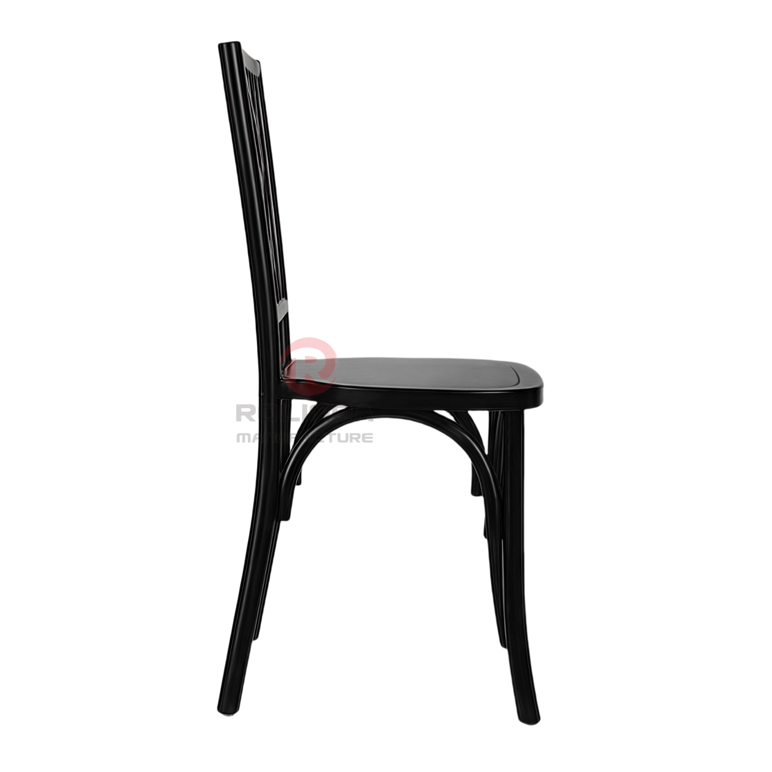 PP Black garden Party outdoor wood-grain Brooklyn Mosaic backrest chair