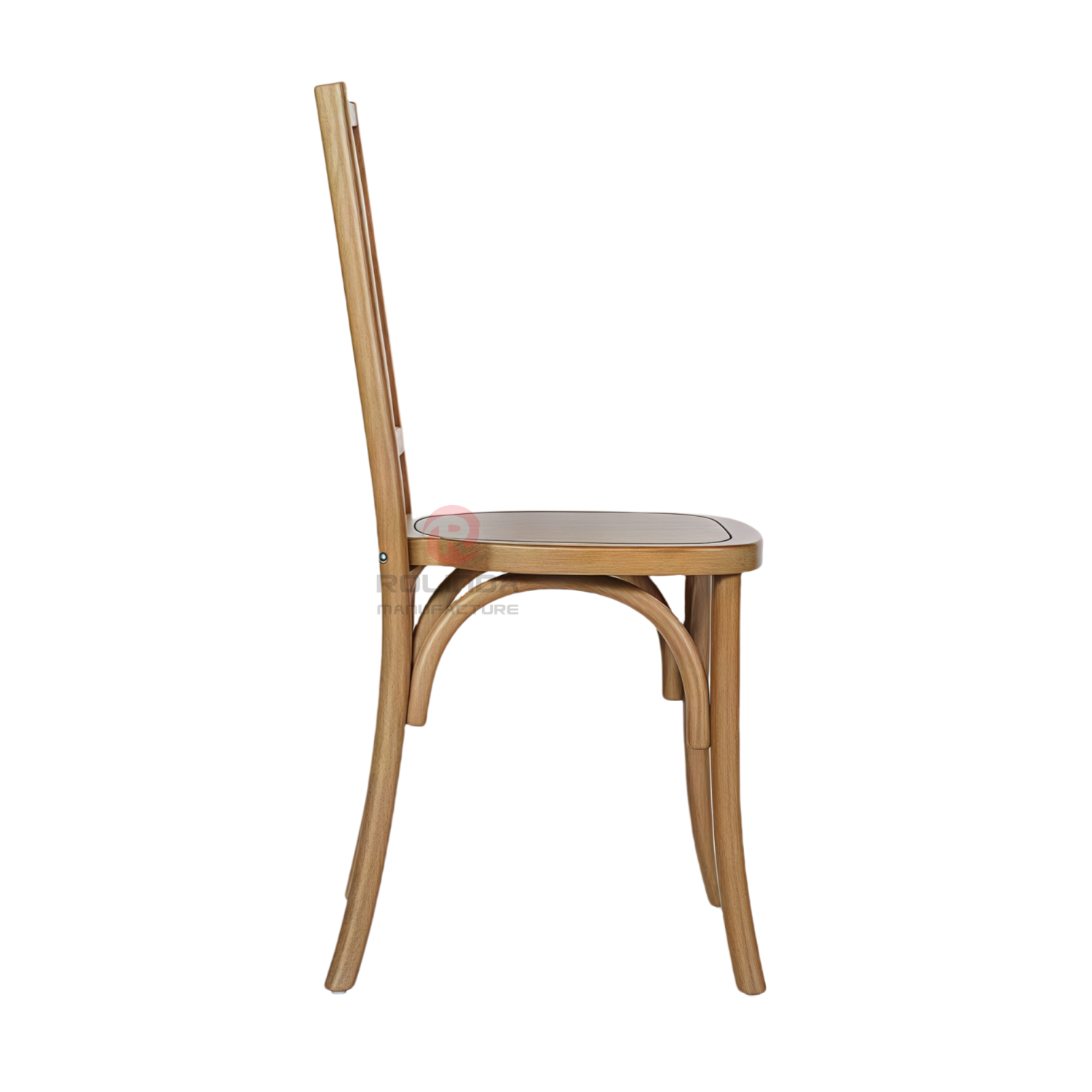 PP living room banquet wood-grain imitation wood color Brooklyn Mosaic backrest chair