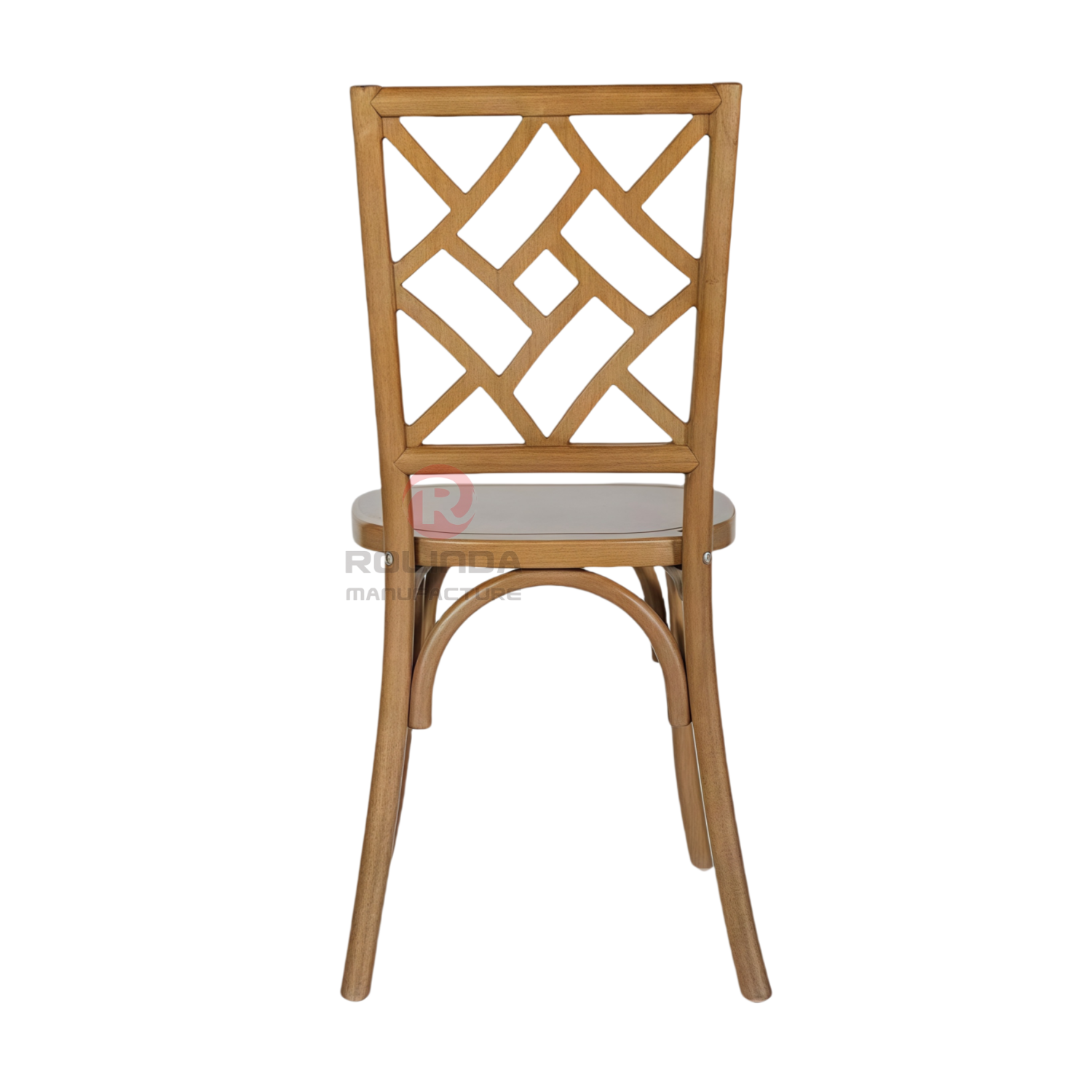 PP living room banquet wood-grain imitation wood color Brooklyn Mosaic backrest chair
