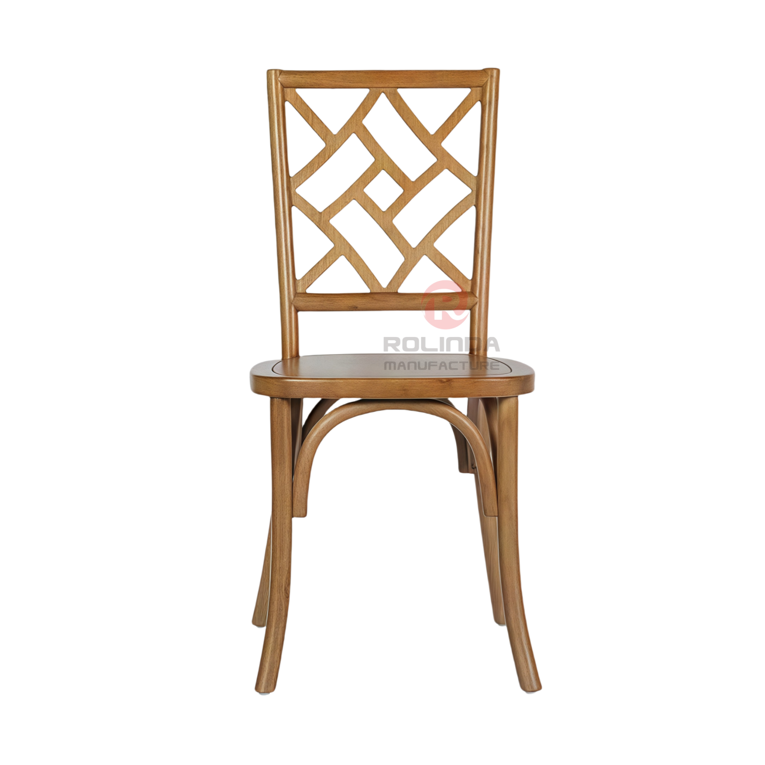 PP living room banquet wood-grain imitation wood color Brooklyn Mosaic backrest chair