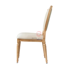 Light-colored PP wood-grain frame soft-padded seat cushion, shield backrest chair