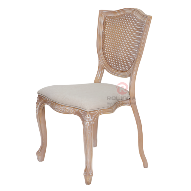 Wood-grain imitation light-colored PP frame grid backrest soft cushion shield chair