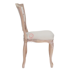 PP light-colored imitation wood grain frame patterned backrest soft cushion shield chair