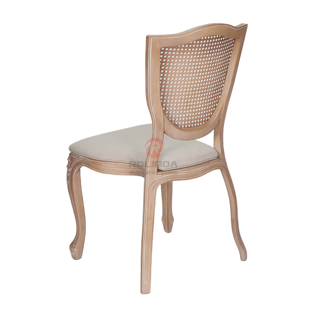 Wood-grain imitation light-colored PP frame grid backrest soft cushion shield chair