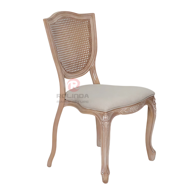 Wood-grain imitation light-colored PP frame grid backrest soft cushion shield chair