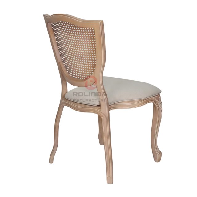 Wood-grain imitation light-colored PP frame grid backrest soft cushion shield chair