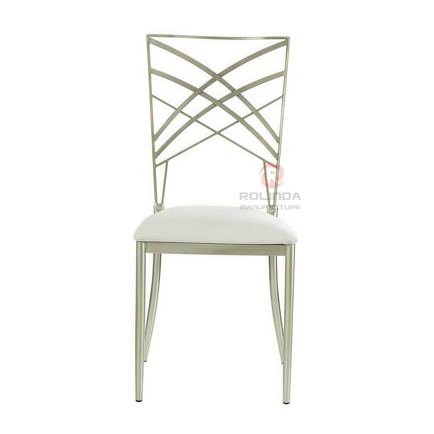 Silver modern hotel activity soft cushions, metal-patterned backrests, iron chairs