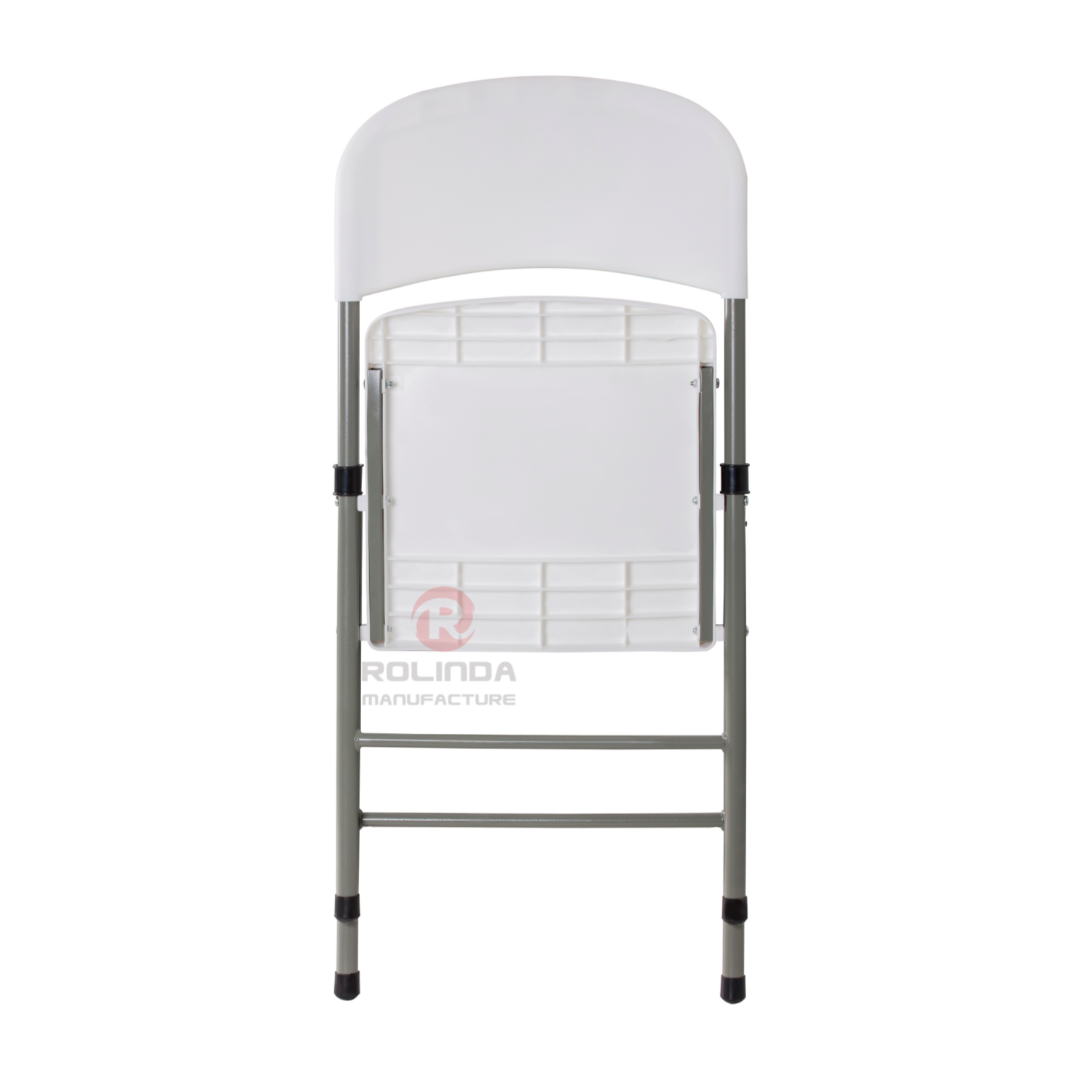 Wholesale Eco-Friendly garden balcony powder-coated finished steel frame PP plastic board HDPE folding chair