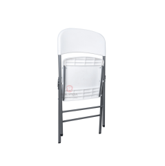 Wholesale Eco-Friendly garden balcony powder-coated finished steel frame PP plastic board HDPE folding chair