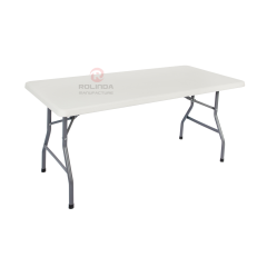 Modern garden courtyard party banquet thick high-density polyethylene plastic board 5Ft HDPE folding table