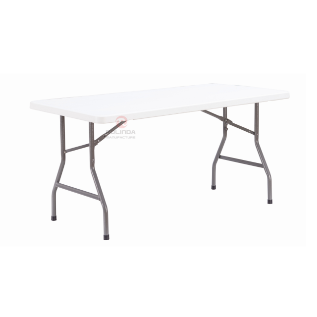 Modern garden courtyard party banquet thick high-density polyethylene plastic board 5Ft HDPE folding table