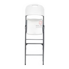 Wholesale Eco-Friendly garden balcony powder-coated finished steel frame PP plastic board HDPE folding chair