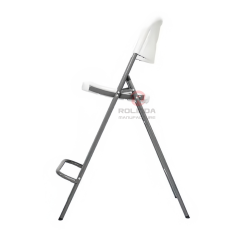 Wholesale Eco-Friendly garden balcony powder-coated finished steel frame PP plastic board HDPE folding chair