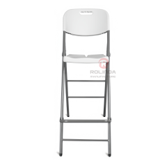 Wholesale Eco-Friendly garden balcony powder-coated finished steel frame PP plastic board HDPE folding chair