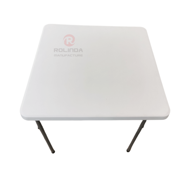 Modern white balcony garden with square HDPE plastic panels coated with metal supports HDPE folding table