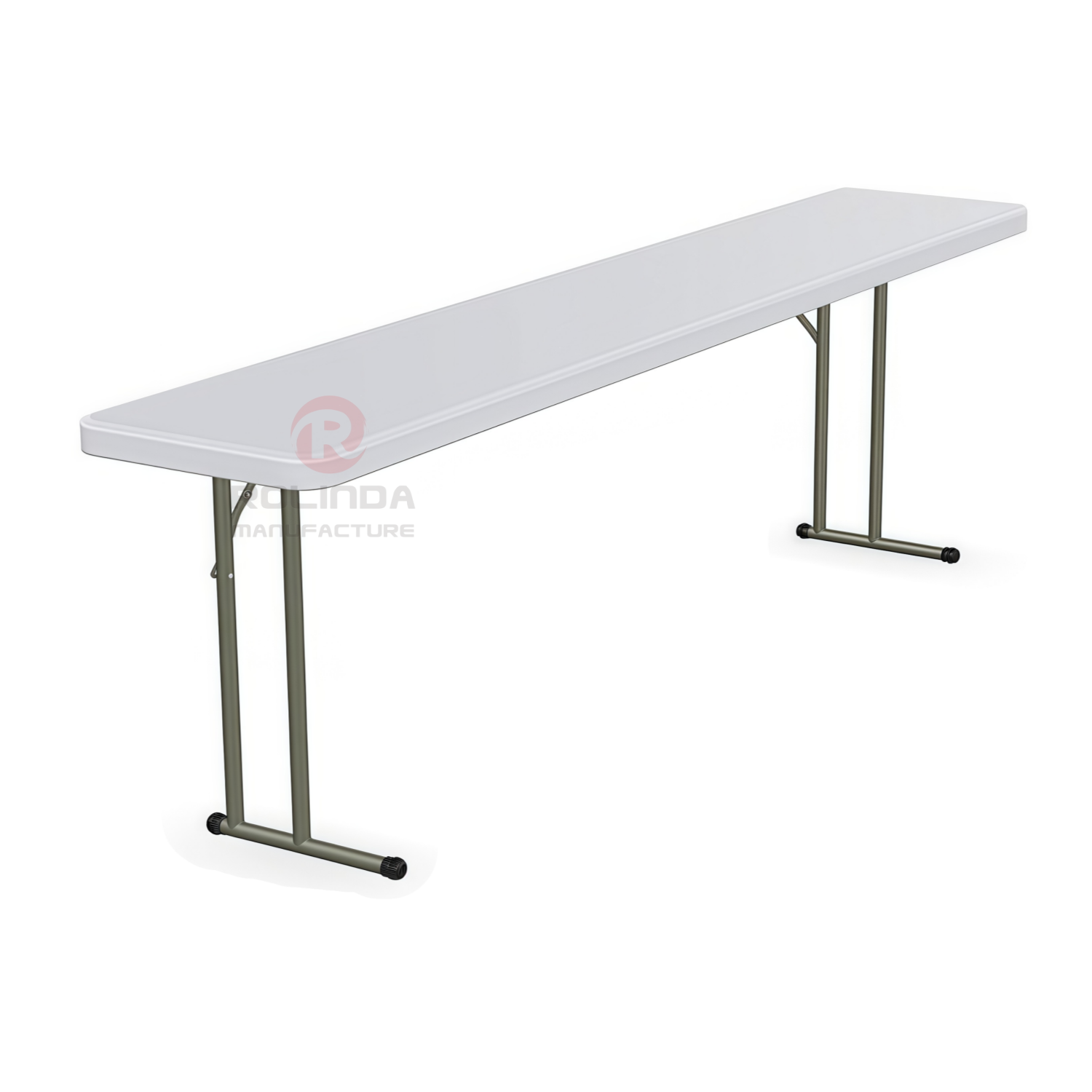 Spacious HDPE Surface with Heavy-Duty Steel Frame 8Ft Conference Folding Table