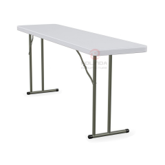 Spacious HDPE Surface with Heavy-Duty Steel Frame 8Ft Conference Folding Table
