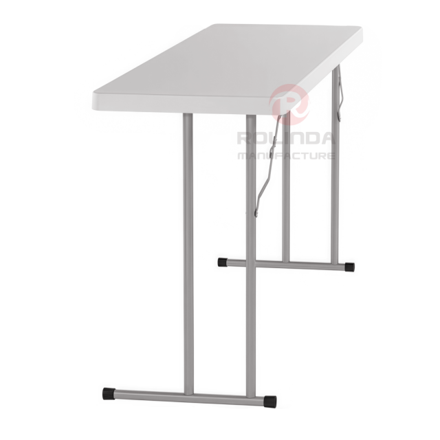Heavy-Duty HDPE Surface with Rust-Proof Steel Frame​ 6Ft Regular HDPE Folding Table