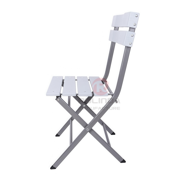 Sturdy Steel Frame, All-Weather & Low-Maintenance with Faux Wood HDPE Folding Chair