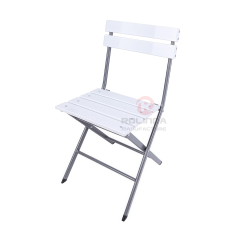 Sturdy Steel Frame, All-Weather & Low-Maintenance with Faux Wood HDPE Folding Chair