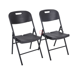 Thick Panel, Sturdy Steel Frame & Space-Saving Design with HDPE Folding Chair