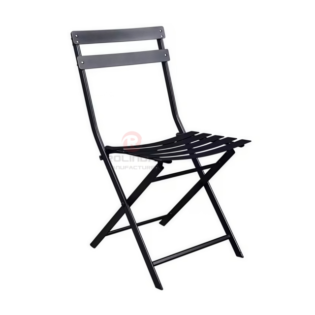 Sturdy Steel Frame, All-Weather & Low-Maintenance with Faux Wood HDPE Folding Chair