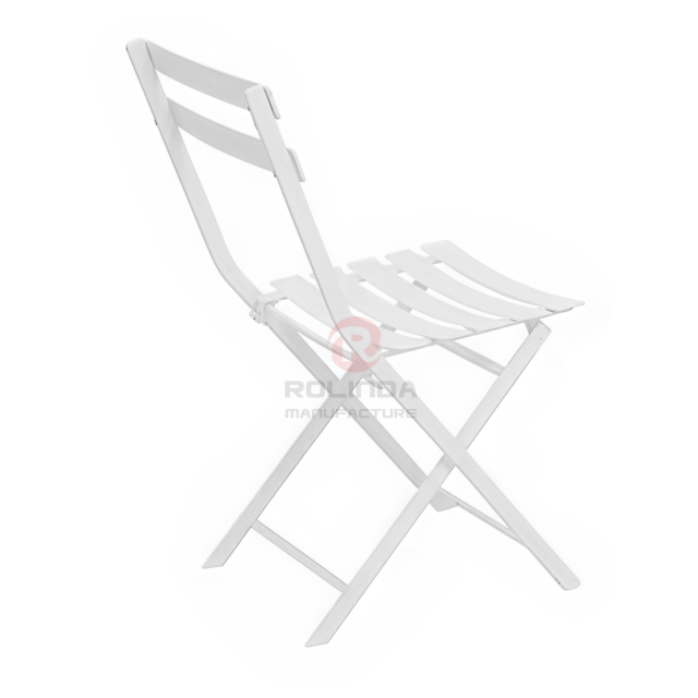 Sturdy Steel Frame, All-Weather & Low-Maintenance with Faux Wood HDPE Folding Chair