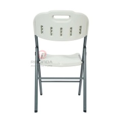 Waterproof outdoor durable HDPE plastic panel coated steel frame HDPE folding chair