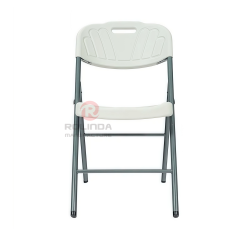 Waterproof outdoor durable HDPE plastic panel coated steel frame HDPE folding chair