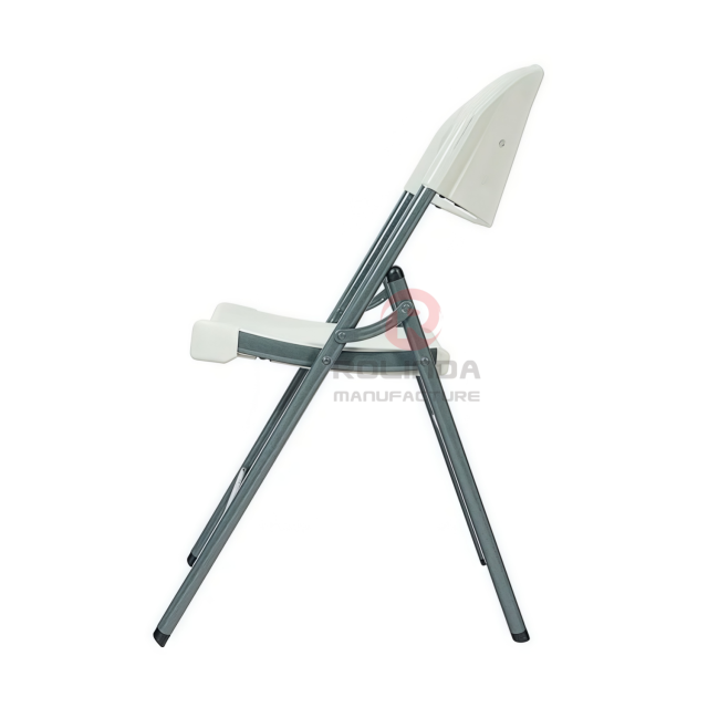 Waterproof outdoor durable HDPE plastic panel coated steel frame HDPE folding chair