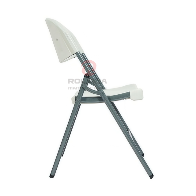 Waterproof outdoor durable HDPE plastic panel coated steel frame HDPE folding chair
