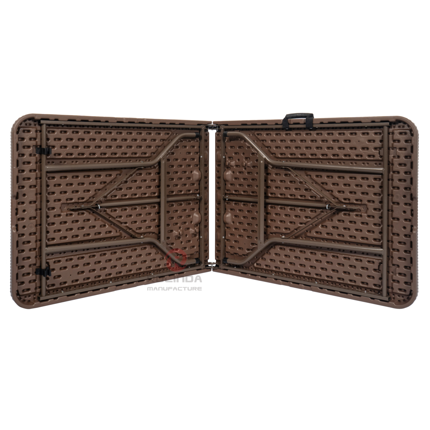 Woven pattern outdoor camping garden party waterproof office plastic thick panel HDPE folding table
