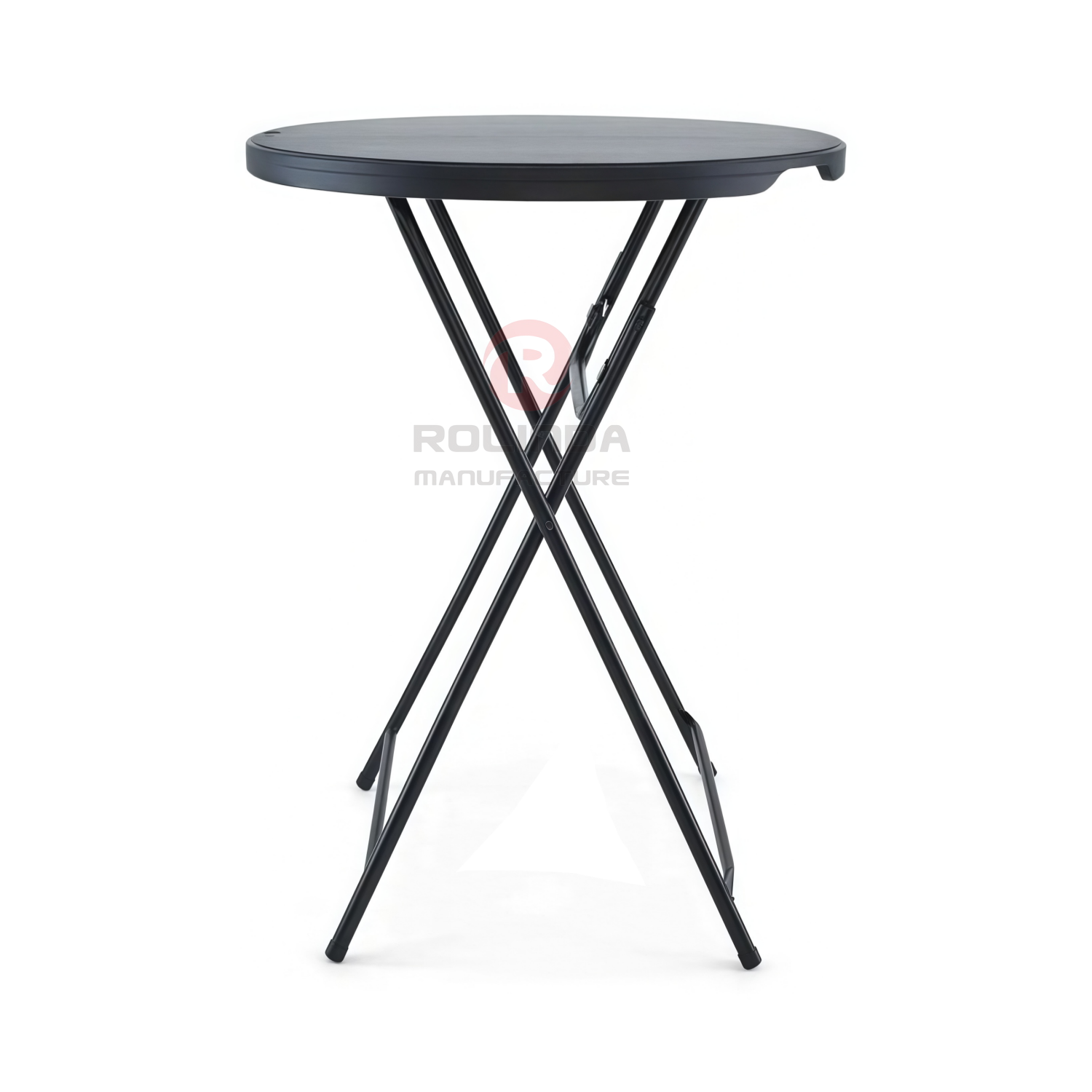 80 cm outdoor picnic balcony small waterproof rust-proof steel HDPE folding round table
