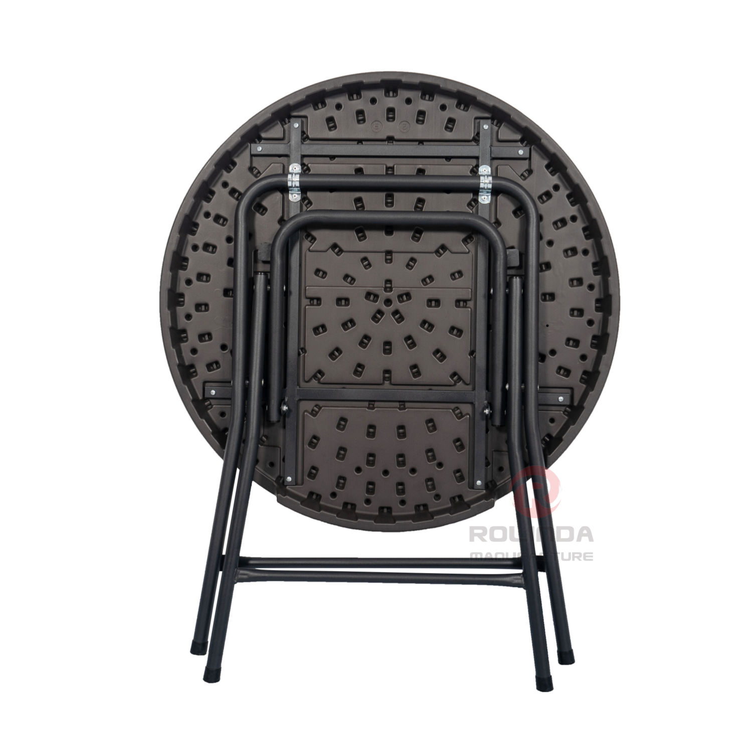 80 cm outdoor picnic balcony small waterproof rust-proof steel HDPE folding round table