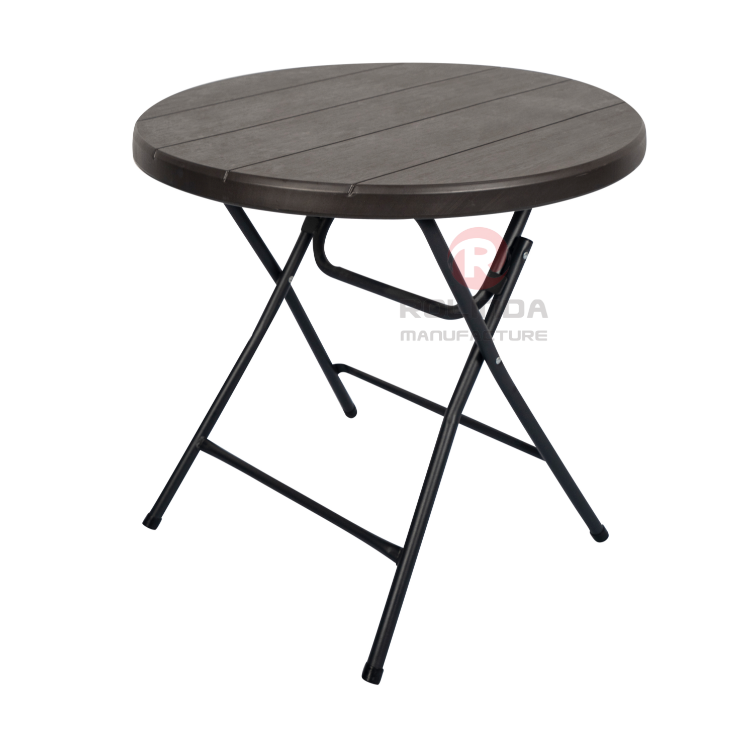 80 cm outdoor picnic balcony small waterproof rust-proof steel HDPE folding round table