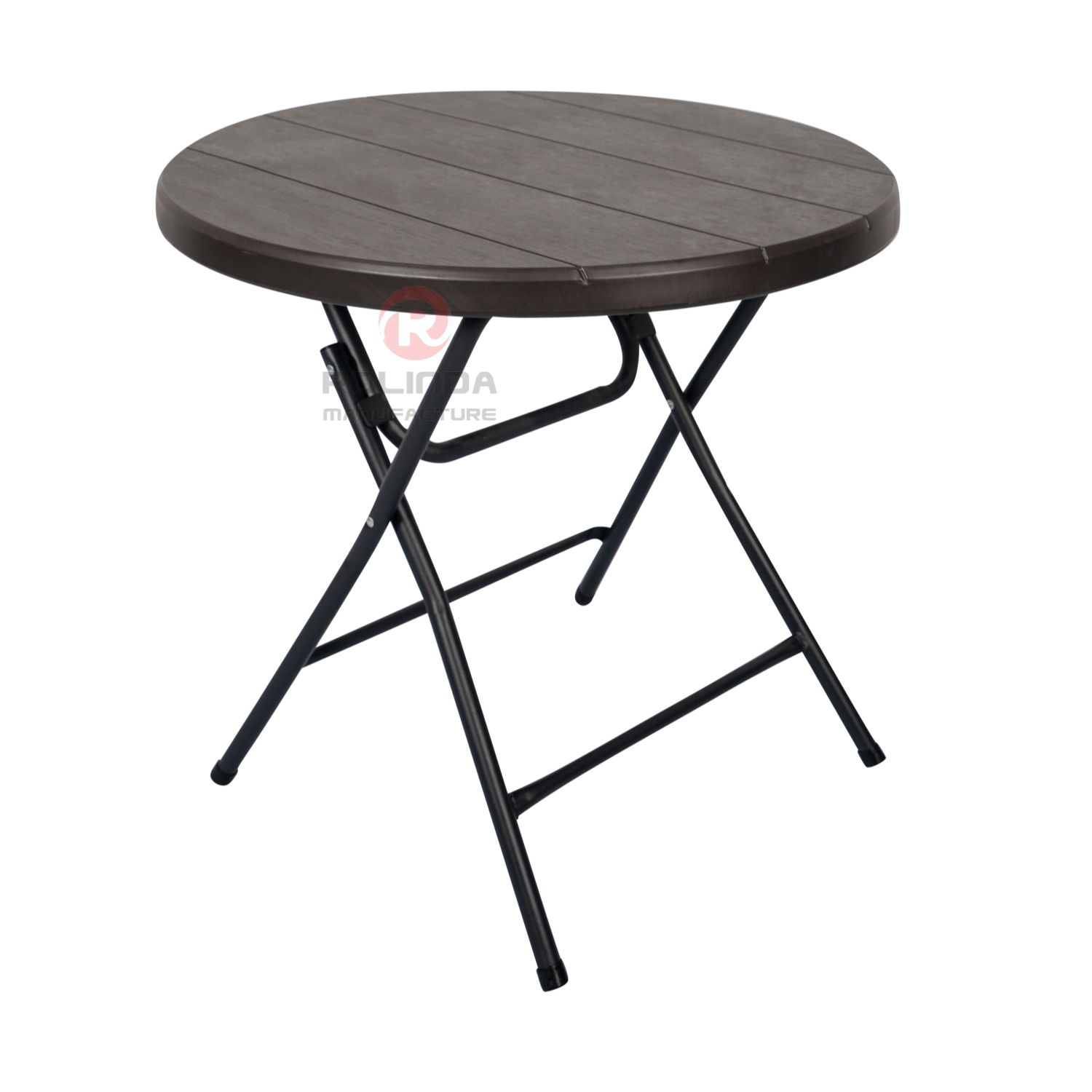 80 cm outdoor picnic balcony small waterproof rust-proof steel HDPE folding round table