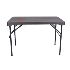 Wood-grain HDPE beer table and chair set, camping, garden, entertainment area HDPE folding table