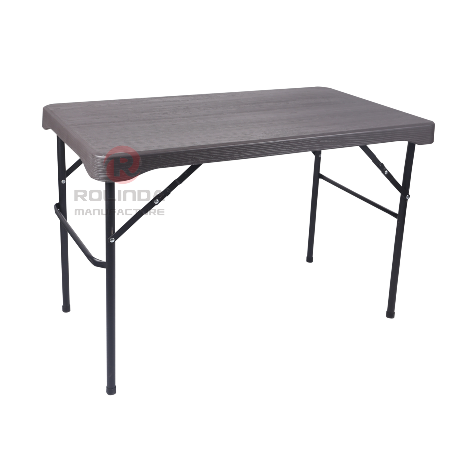 Wood-grain HDPE beer table and chair set, camping, garden, entertainment area HDPE folding table