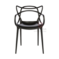 Modern Classic One Piece Master Stackable Plastic Leisure Dining Chairs
