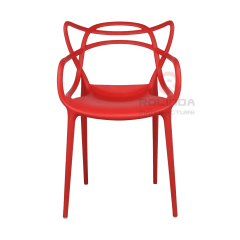 Modern Classic One Piece Master Stackable Plastic Leisure Dining Chairs